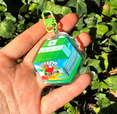 Apple Juice Keychain