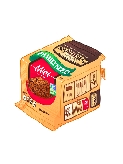 Sanders Pretzels Sticker