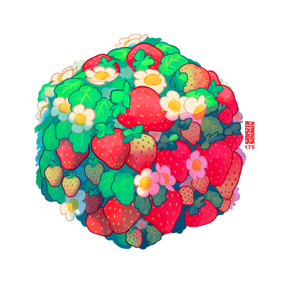 Strawberry 2 Sticker Pack
