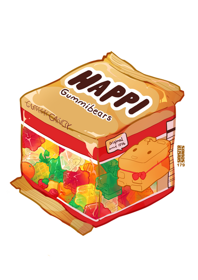 Happi Gummi Bear Sticker