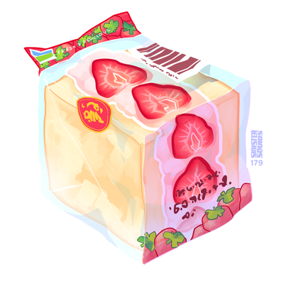 Strawberry Sandwich Sticker
