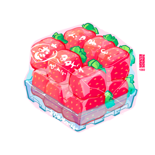 Strawberry Carton Sticker