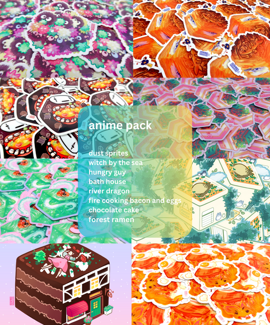 Japanese Animation Set Sticker Pack
