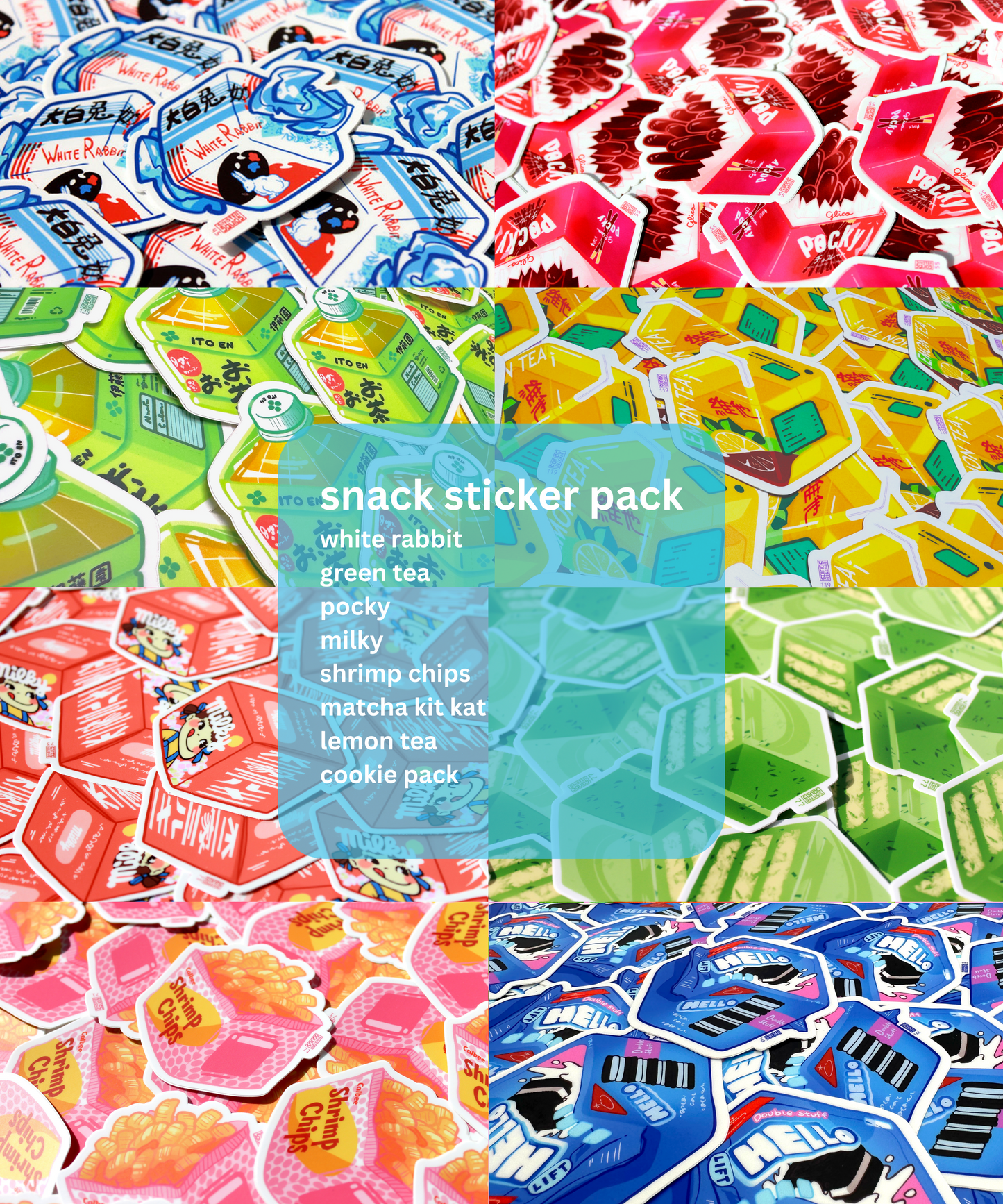 Snack Set Sticker Pack