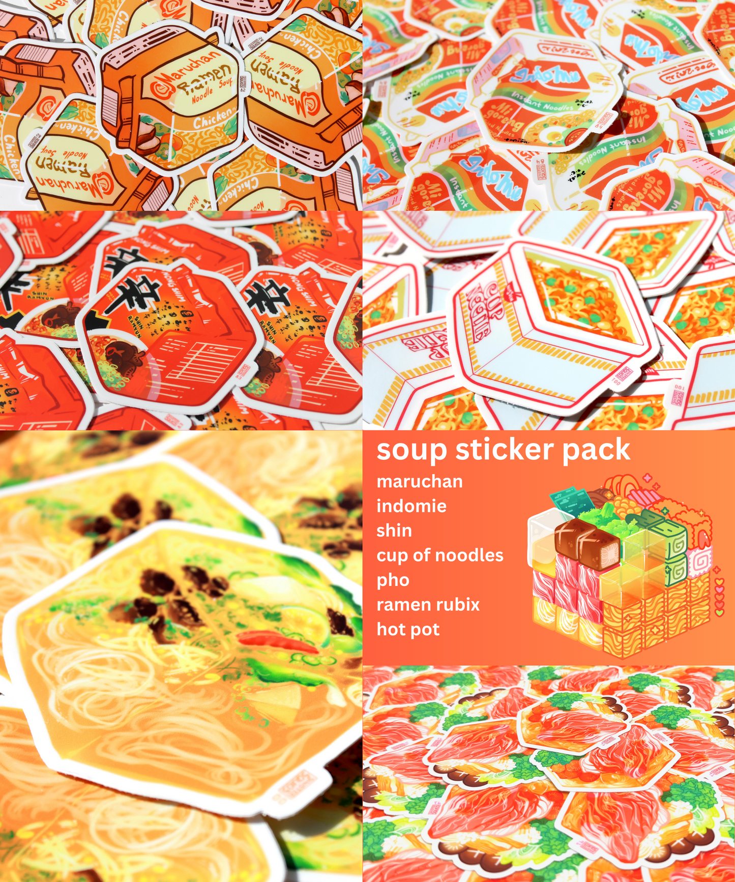 Noodle Set Sticker Pack