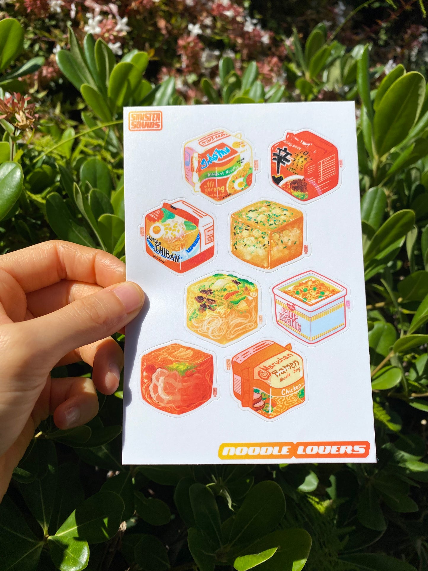 Noodle Cube Sticker Sheet