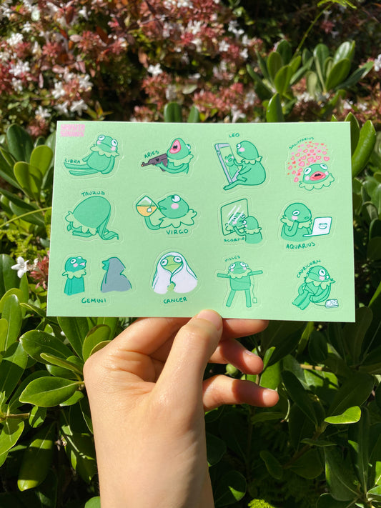 Kermit Astrology Sticker Sheet