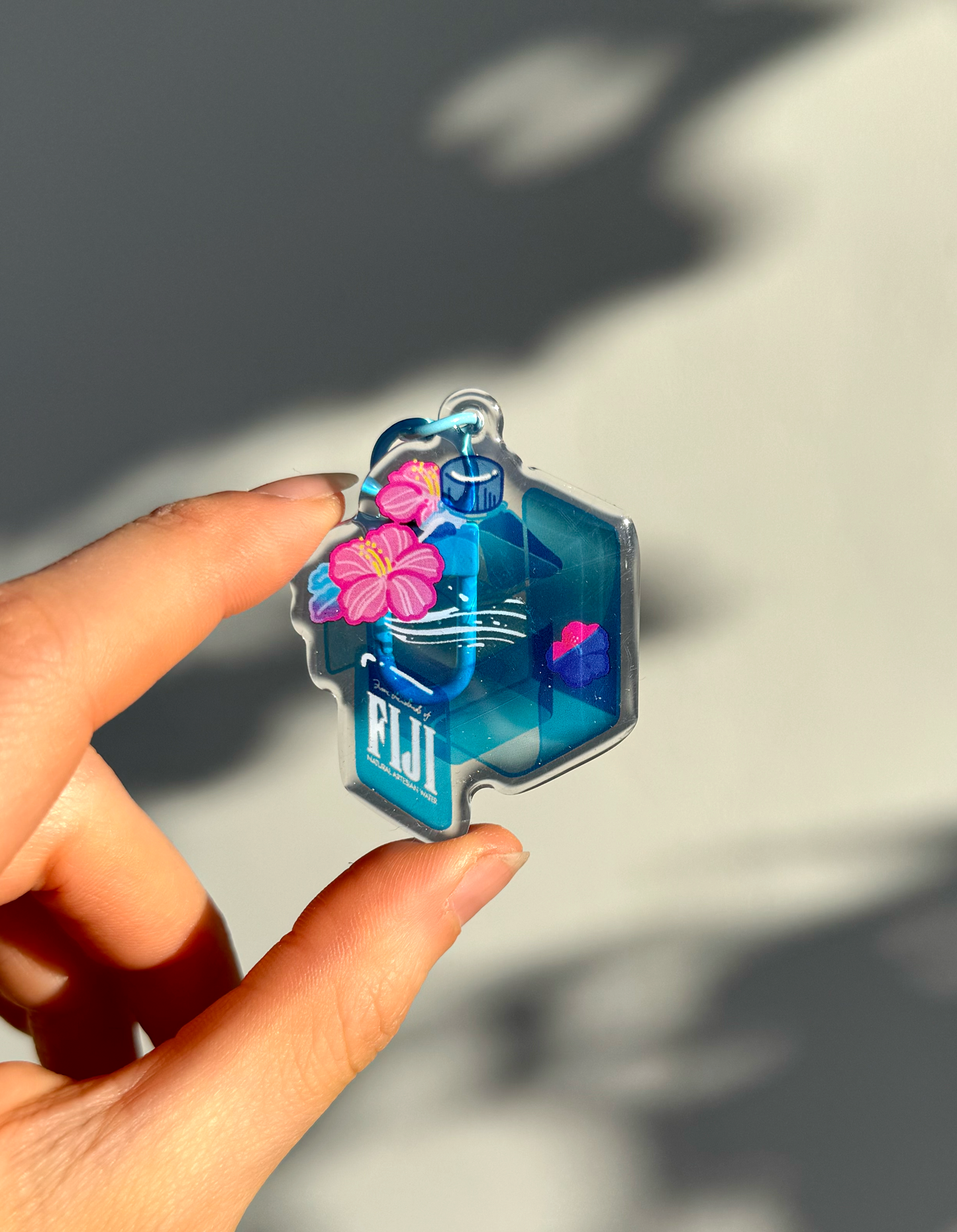 Fiji Water Keychain