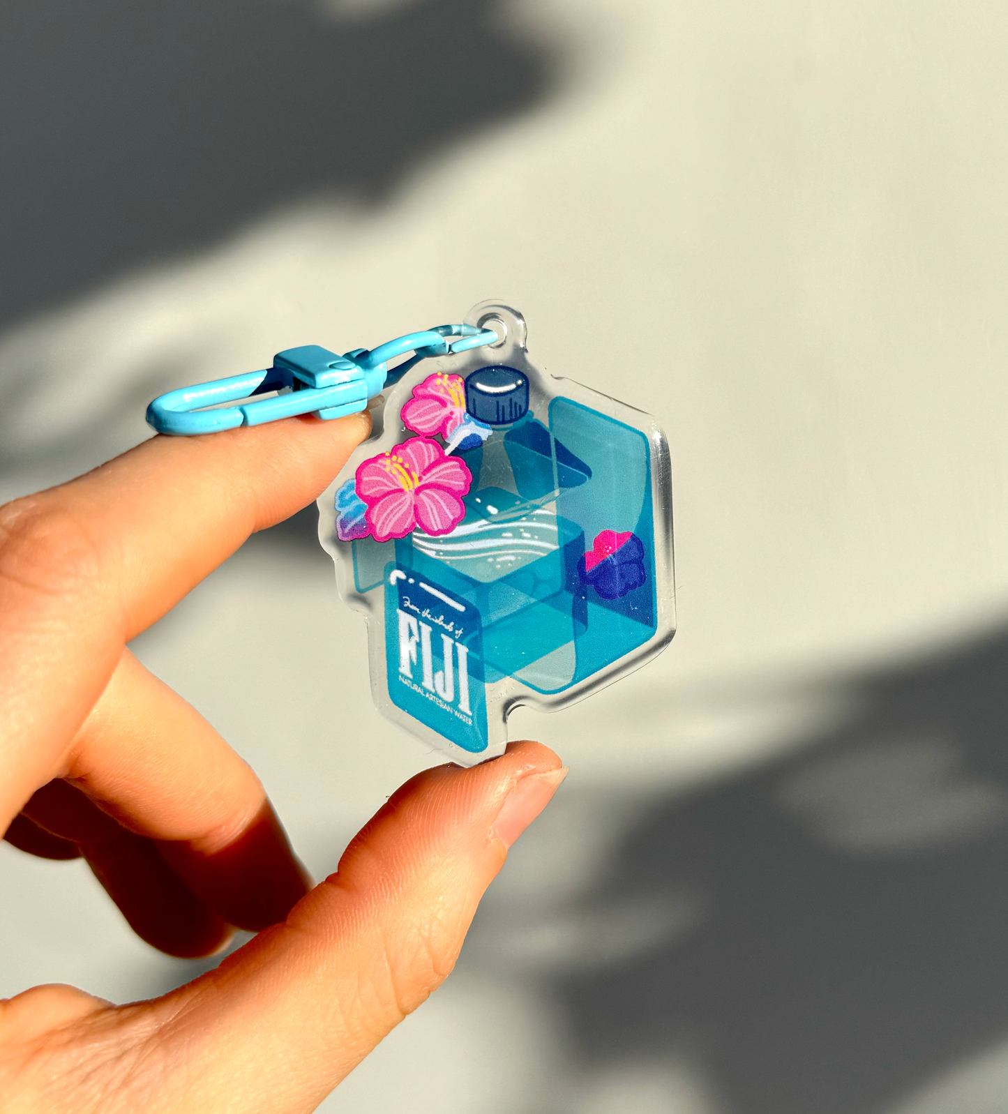 Fiji Water Keychain