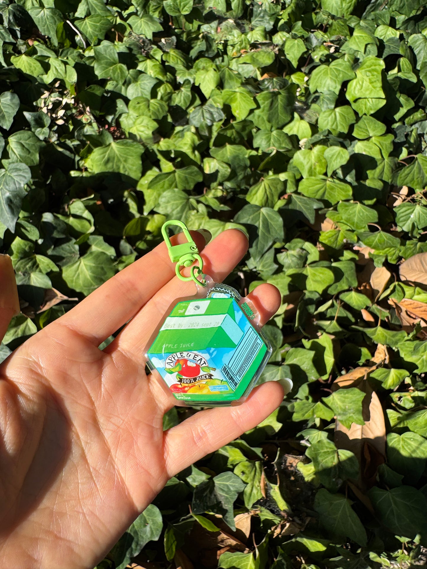 Apple Juice Keychain