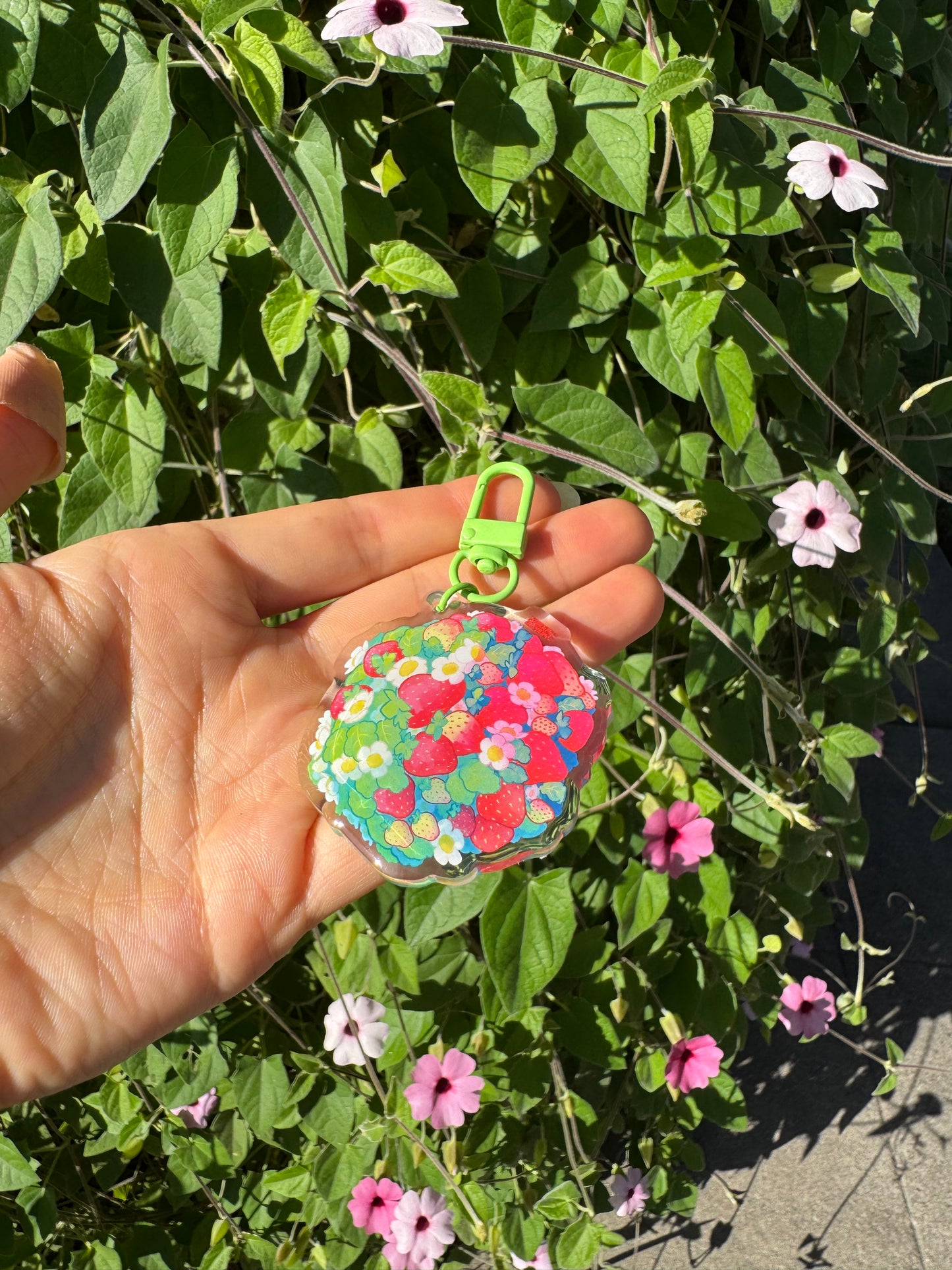 Strawberry Field Keychain