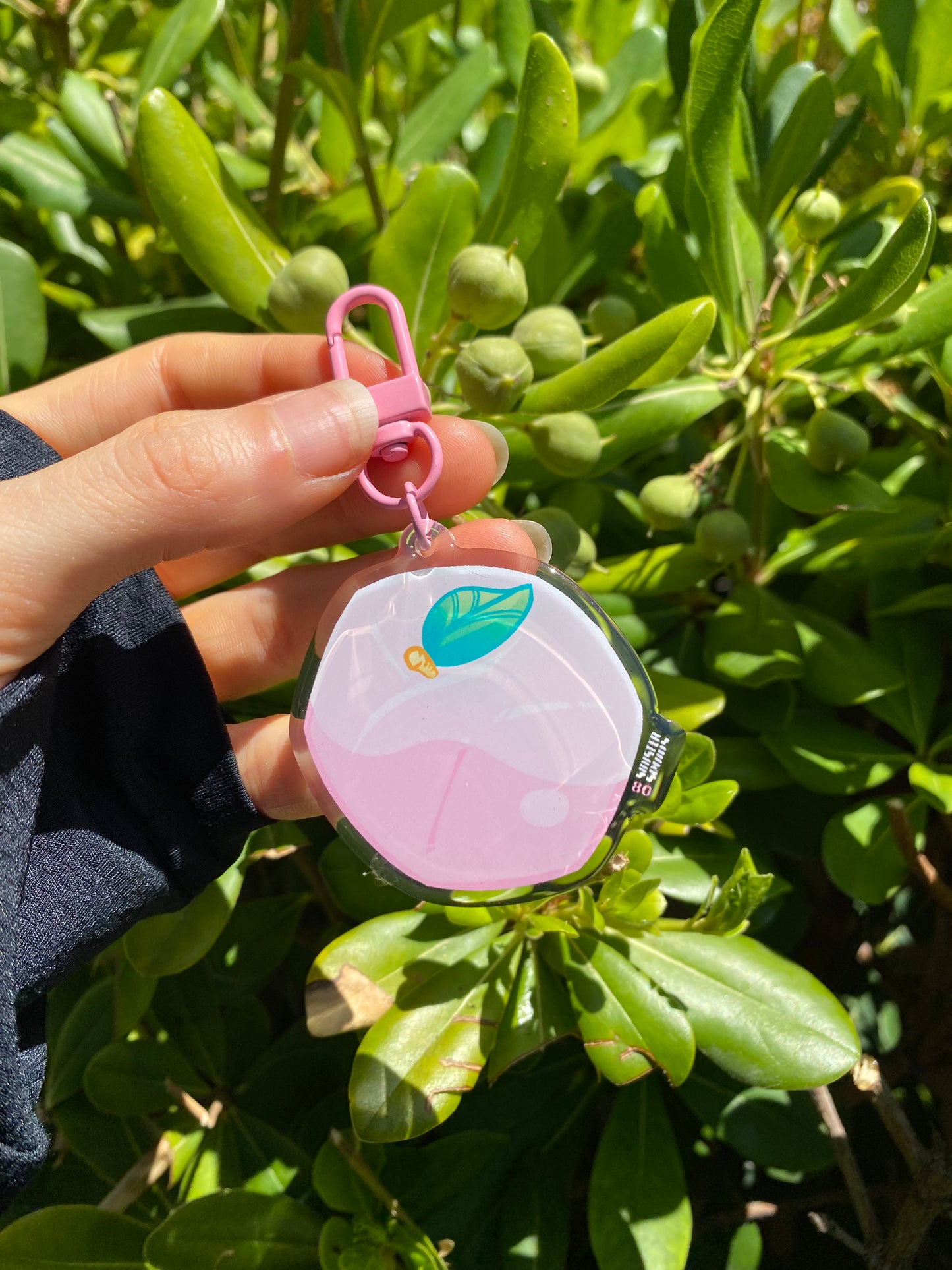 Peach Keychain