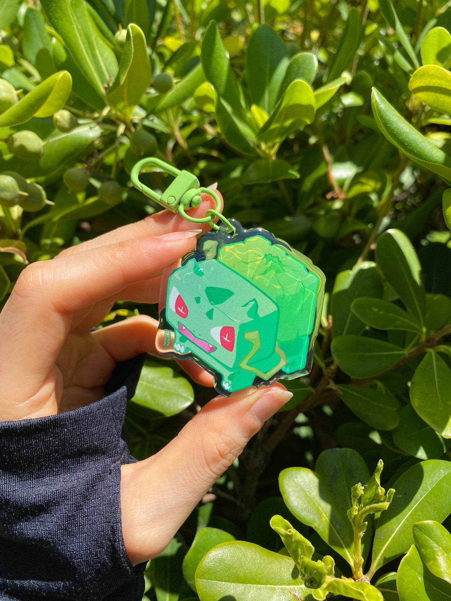 A Plant Bulb Grass Type Keychain