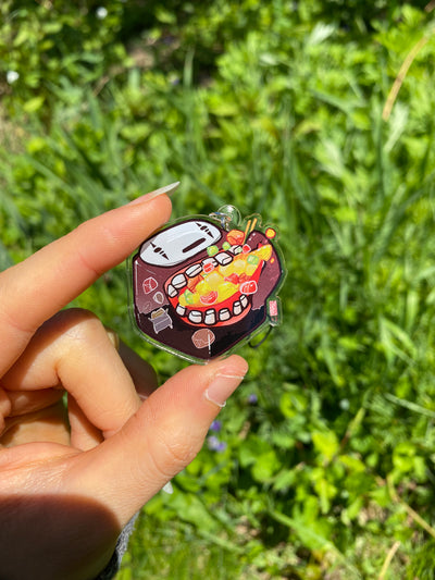 Hungry Guy without a Face Phone Charm