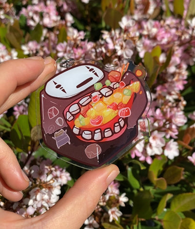 no face keychain