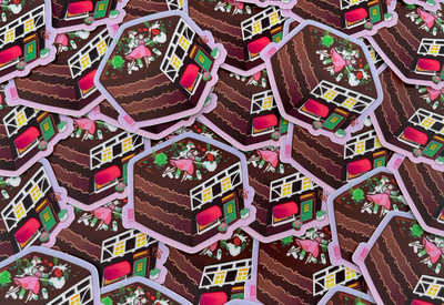 Witch Who Lives By the Sea and Bakes Cakes Sticker