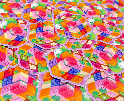 Fruit Rubik's Cube Sticker
