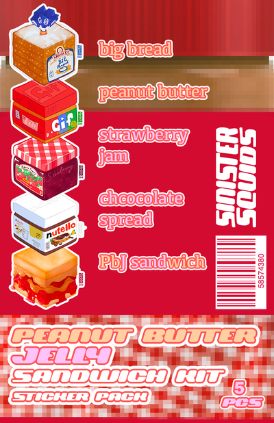 Peanut Butter & Jelly Kit Sticker Pack