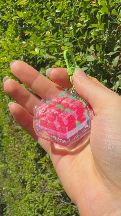 Strawberry Box Keychain