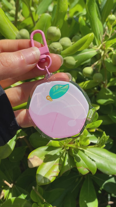 Peach Keychain
