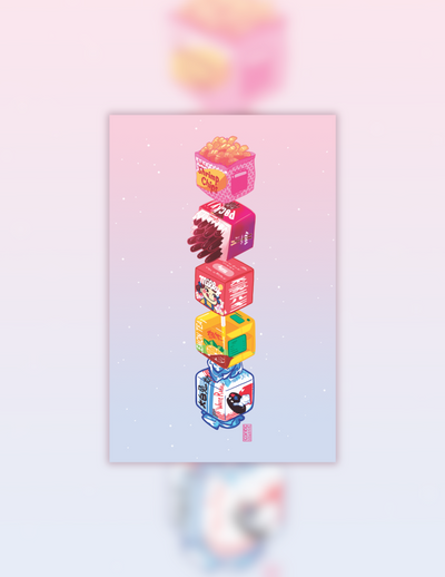 Snack Stack 11 x 17 Print