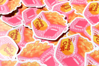 Shrimp Chips Sticker