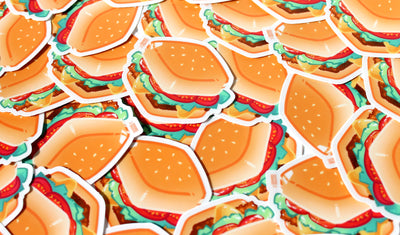 Burger Sticker