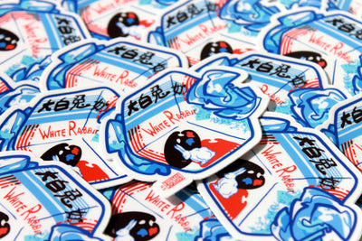 White Rabbit Sticker